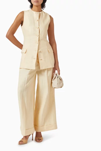 Jane Vest in Linen