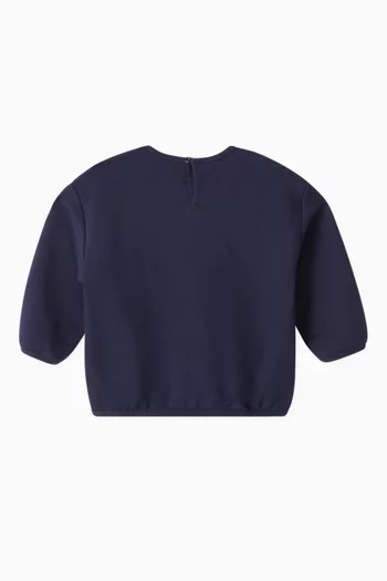 Web Sweatshirt in Cotton Jersey