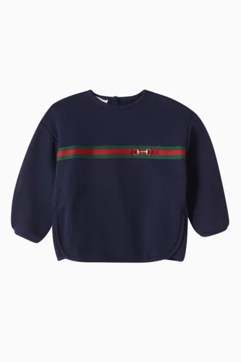 Web Sweatshirt in Cotton Jersey