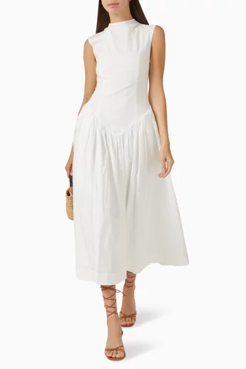 Lusiva Midi Dress in Cotton
