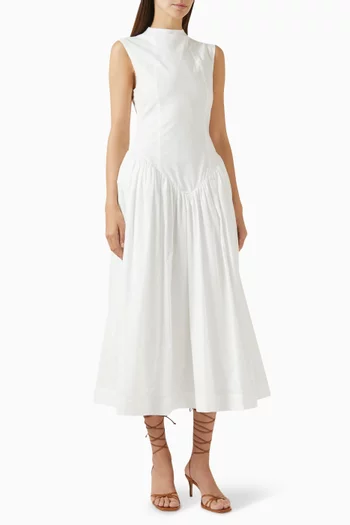 Lusiva Midi Dress in Cotton