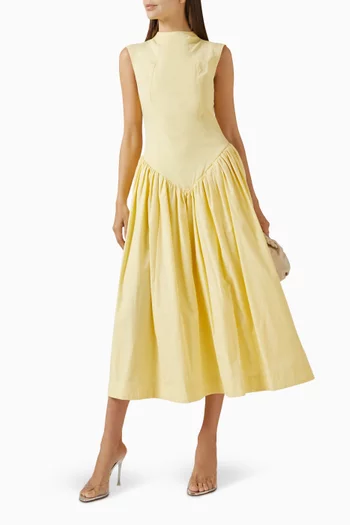 Lusiva Midi Dress in Cotton