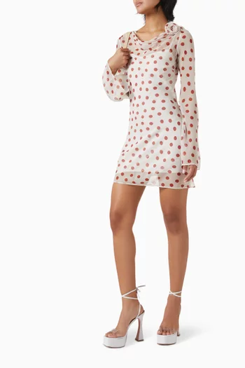 Gracia Mini Dress in Silk Chiffon