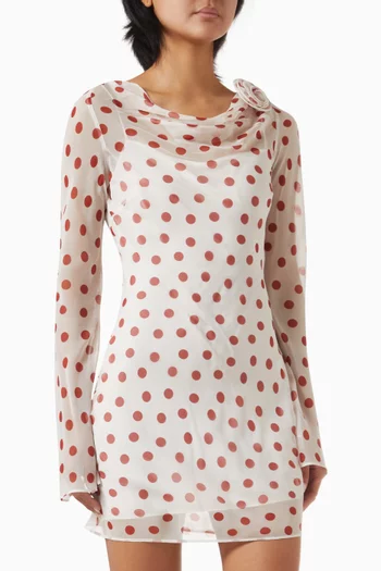 Gracia Mini Dress in Silk Chiffon