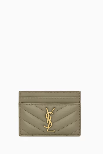 Cassandre Matelassé Card Case in Lambskin