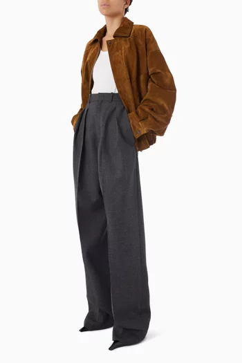 Bomber Jacket in Suede