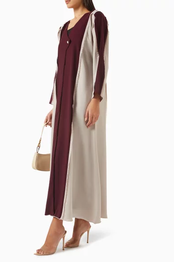 Overlap Two-tone Abaya