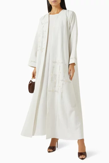 Embroidered Abaya Set