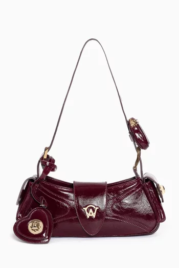 Aurora Mini Shoulder Bag in Calf Leather