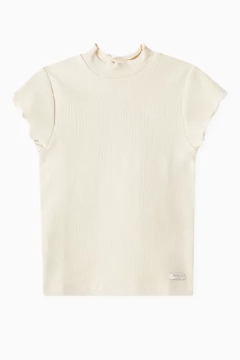 Aurore Ribbed T-shirt in Organic Cotton