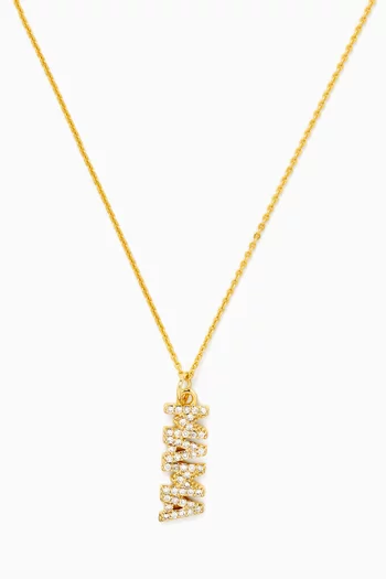 Mama Pendant Necklace in 18kt Gold-plated Sterling Silver