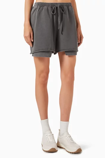 Garment-dyed Shorts in French Terry