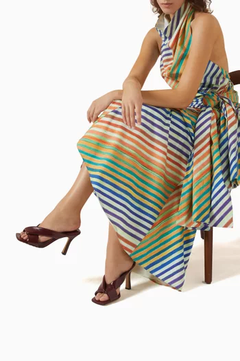 Riva 90 Mule Sandals in Shiny Calfskin