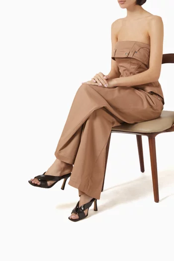 Riva 90 Mule Sandals in Shiny Calfskin
