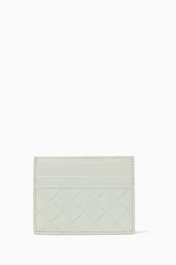 Credit Card Case in Intrecciato Leather