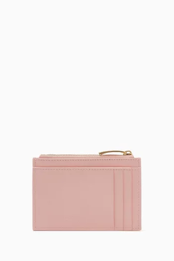 Zip Card Case in Intrecciato Nappa