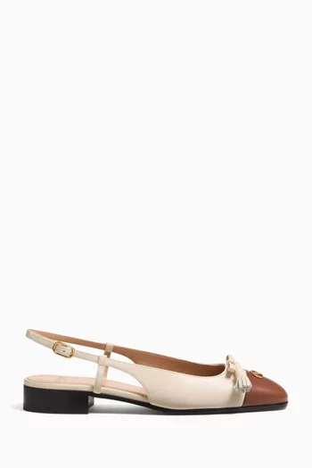 Valet Du Roi Slingback Ballerina Flats in Kidskin