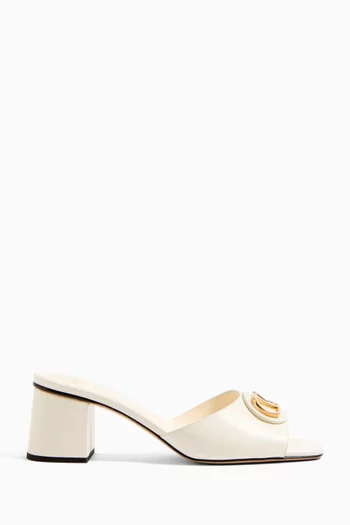 VLOGO Signature 60 Mule Sandals in Leather