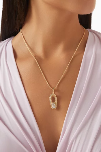 Serpent Bohème Diamond Pendant Necklace in 18kt Yellow Gold