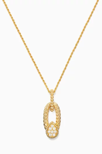 Serpent Bohème Diamond Pendant Necklace in 18kt Yellow Gold