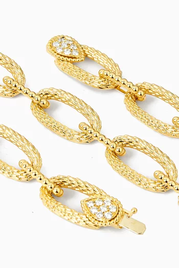 Serpent Bohème Vintage Link Necklace in 18kt Gold