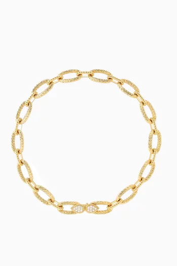 Serpent Bohème Vintage Link Necklace in 18kt Gold