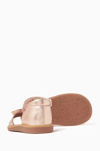 صندل بوبي بابيلون جلد لامع