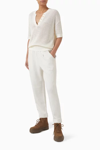 The Rolled Cuff Pants 25" in DoubleSoft® Fabric