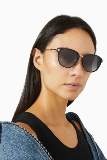 Fawn Round Sunglasses in Acetate