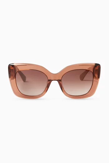 Kalie Square Cat-eye Sunglasses in Acetate