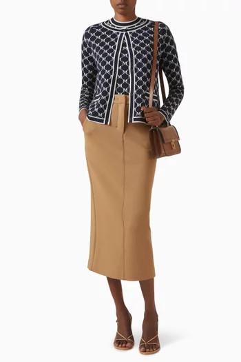 Como Midi Skirt in Cotton-blend Jersey