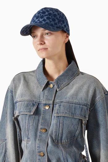 كاب بيسبول بشعار حرف C دينم