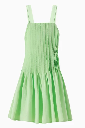 Pleated Flared Dress