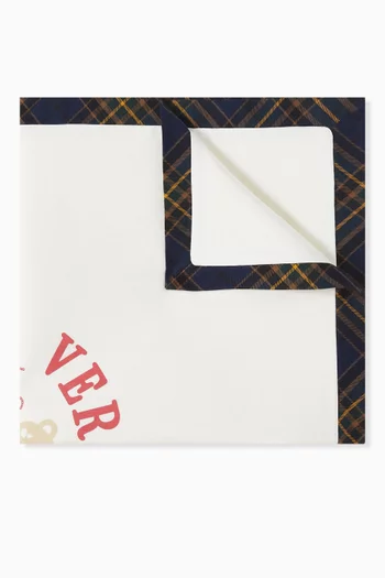Tartan Love Teddy Baby Blanket