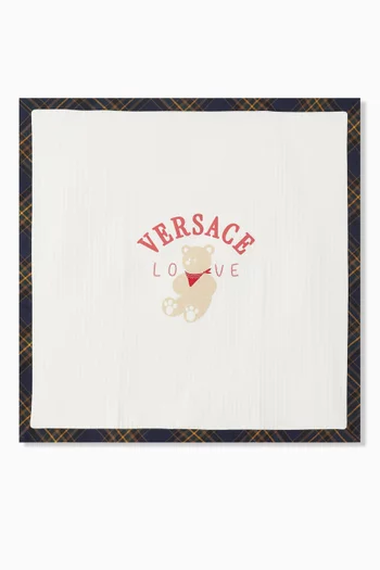 Tartan Love Teddy Baby Blanket