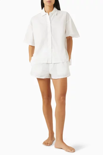 Logo Pyjama Shorts in Cotton