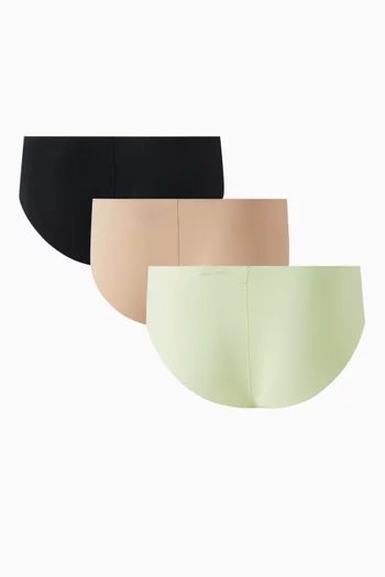 Micro Hipster Briefs in Microfibre, Set of 3