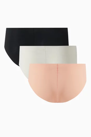 Micro Hipster Briefs in Microfibre, Set of 3
