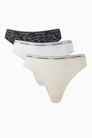 Icon Lace Brazilian Briefs, Set of 3