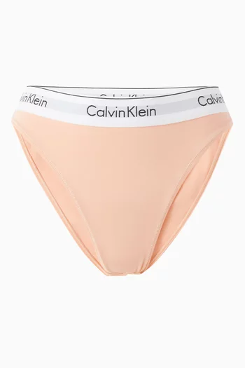 High Leg Tanga Briefs in Cotton-blend