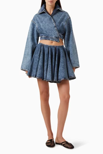 Skater Skirt in Denim