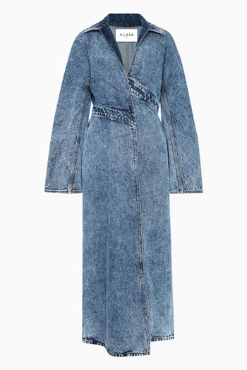 Trench Coat in Denim