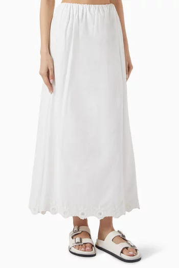 Antoinette Maxi Skirt in Cotton