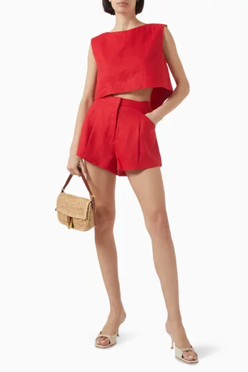 Martina Top in Linen