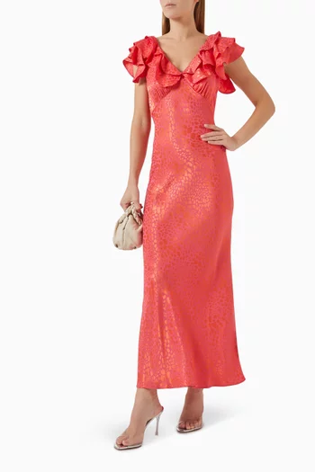 Tilda Animal Dress in Jacquard