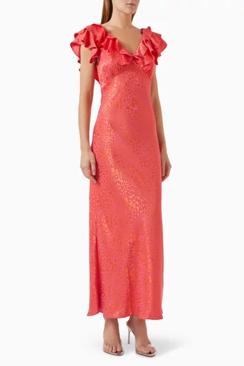 Tilda Animal Dress in Jacquard