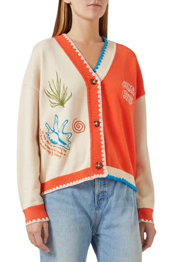 Sol De Palma Calle Cardigan in Viscose-knit