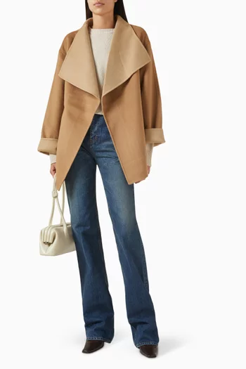 Double Faced Coat in Wool-cashmere