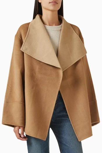 Double Faced Coat in Wool-cashmere