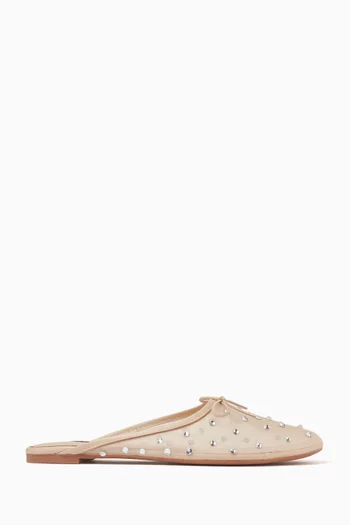 Cole Slippers in Mesh with Crystals